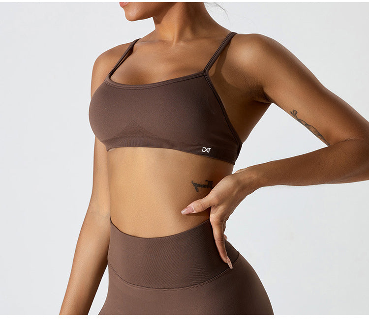 The High Waist Core Control Set - Mocha/White