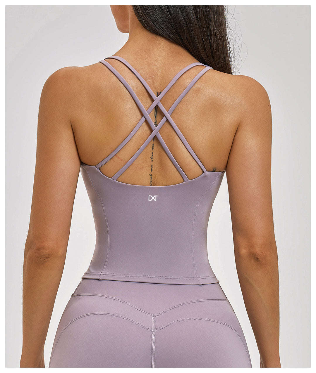 The Studio Crossback Tank Lavender