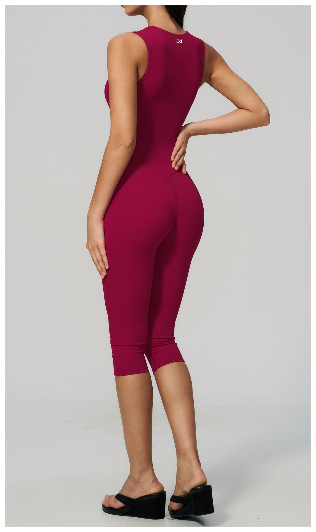 The Allure Capri Jumpsuit Red