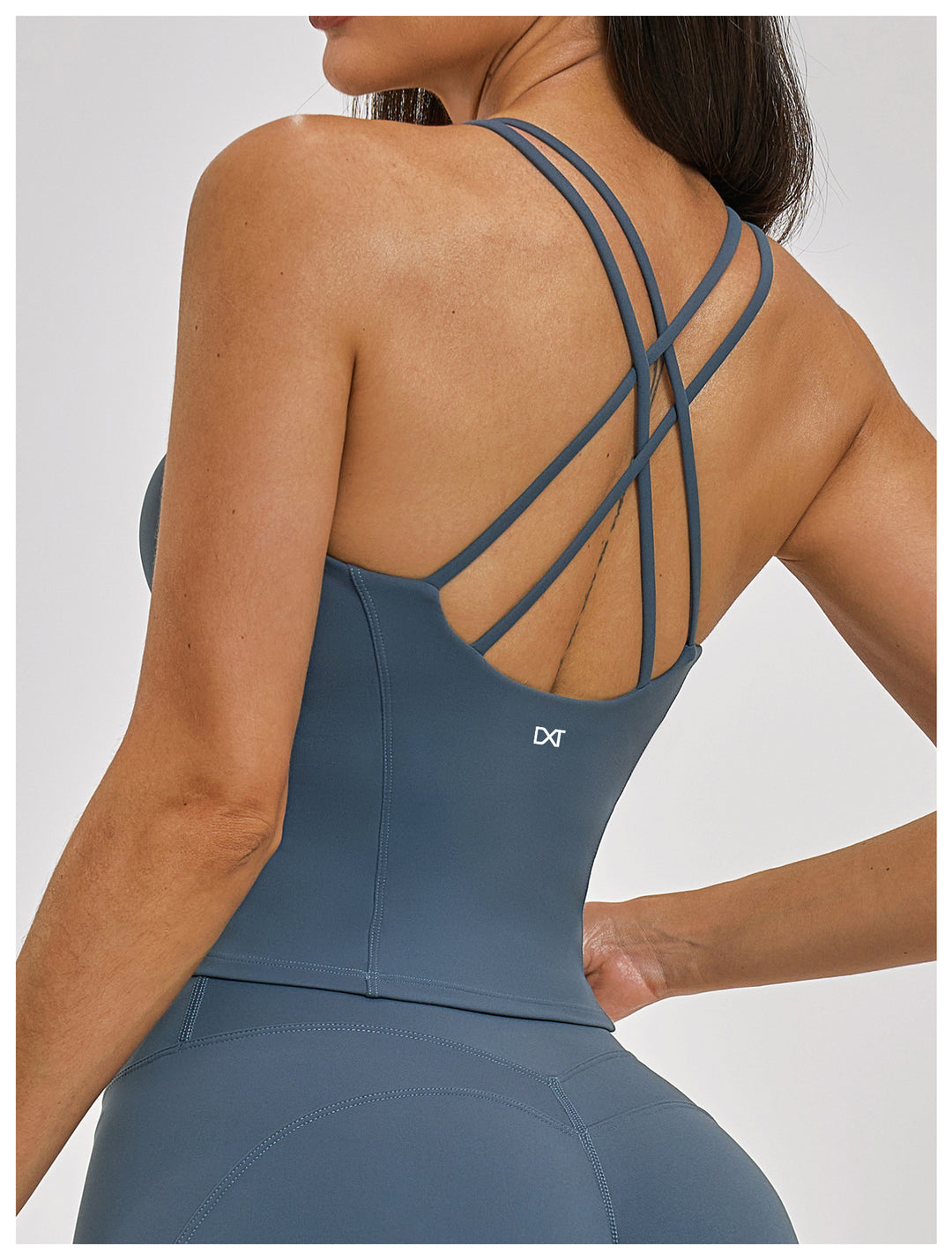 The Studio Crossback Tank Blue
