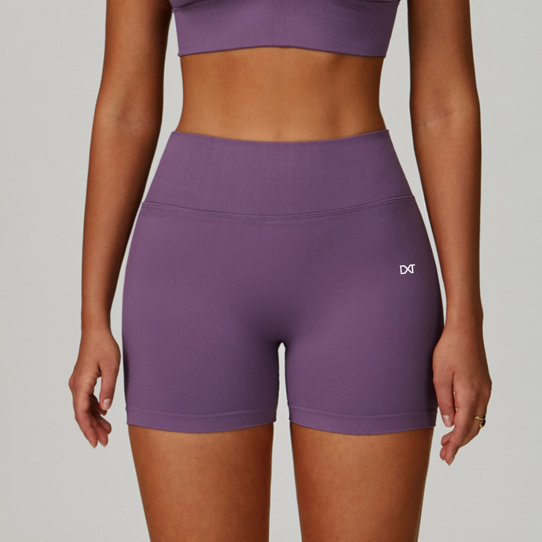 The V-Back Scrunch Shorts Plum