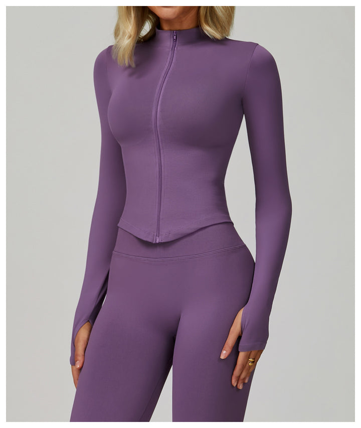 The Sculpt Jacket Plum