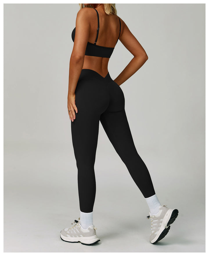 The V-Back Scrunch Legging Black