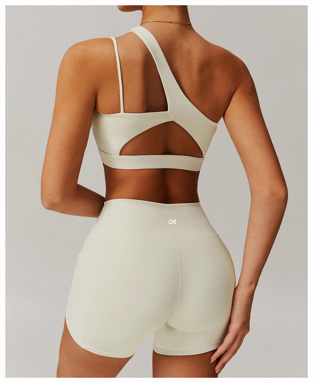 The Frame One Shoulder Bra Cream