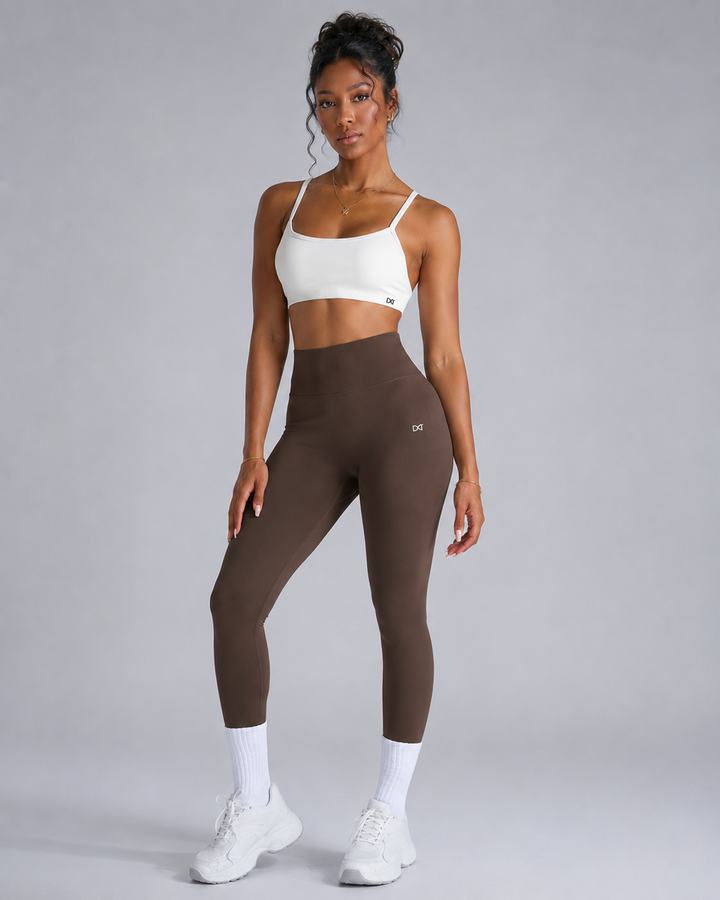 The Core Sculpt Scrunch Leggings Brown