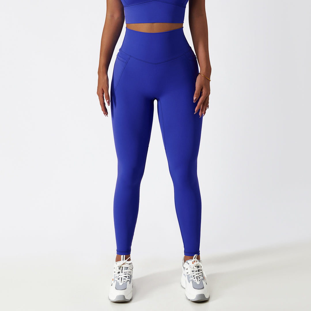 The Frame Pocket Leggings Blue