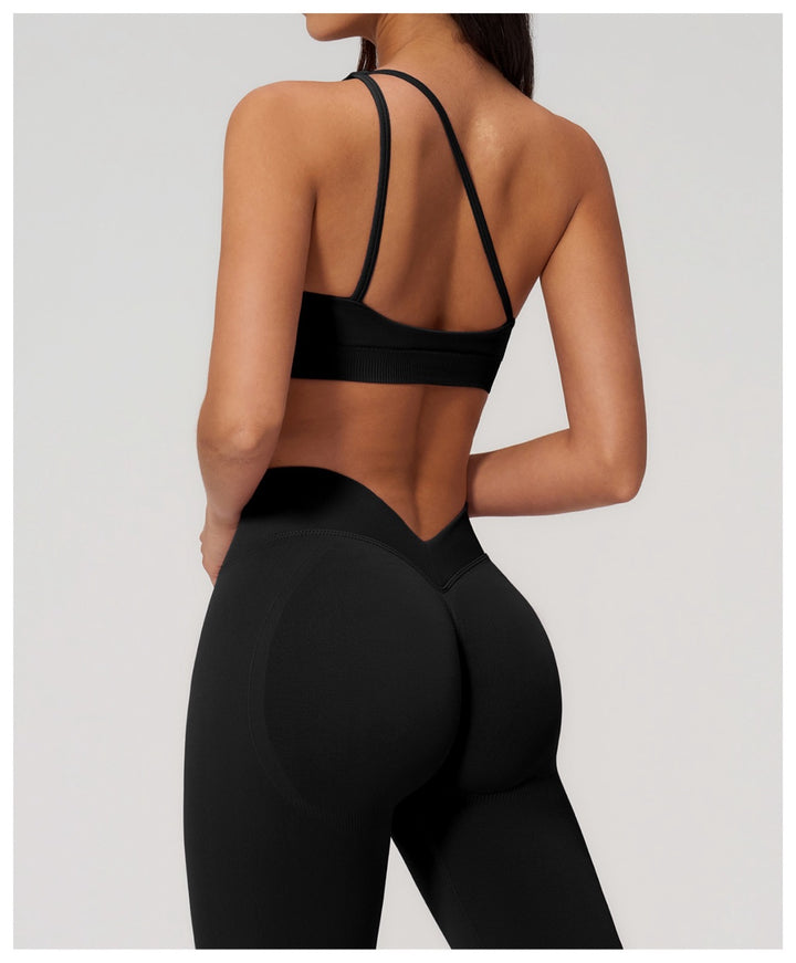 The V-Back Scrunch Legging Black