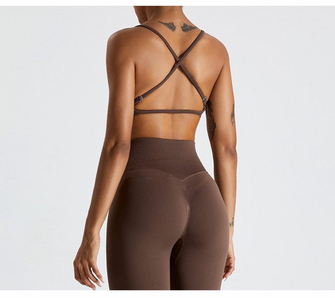 The Core Sculpt Scrunch Leggings Brown