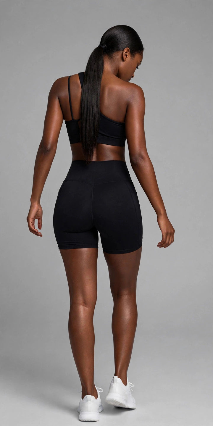 The Frame Pocket Shorts Black