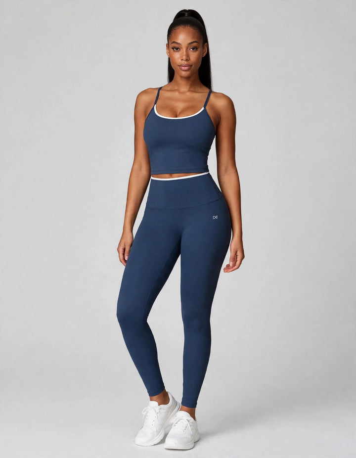 The Halo High-Waisted Leggings Navy