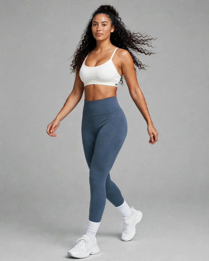 The Strappy Sports Bra White
