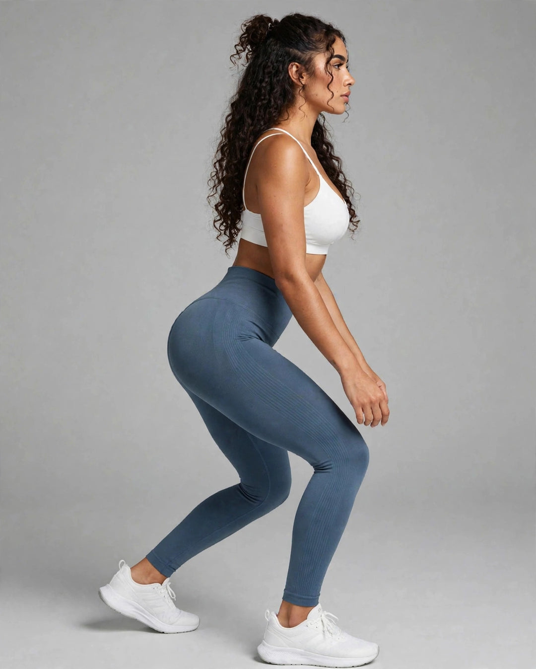 The Strappy Sports Bra White