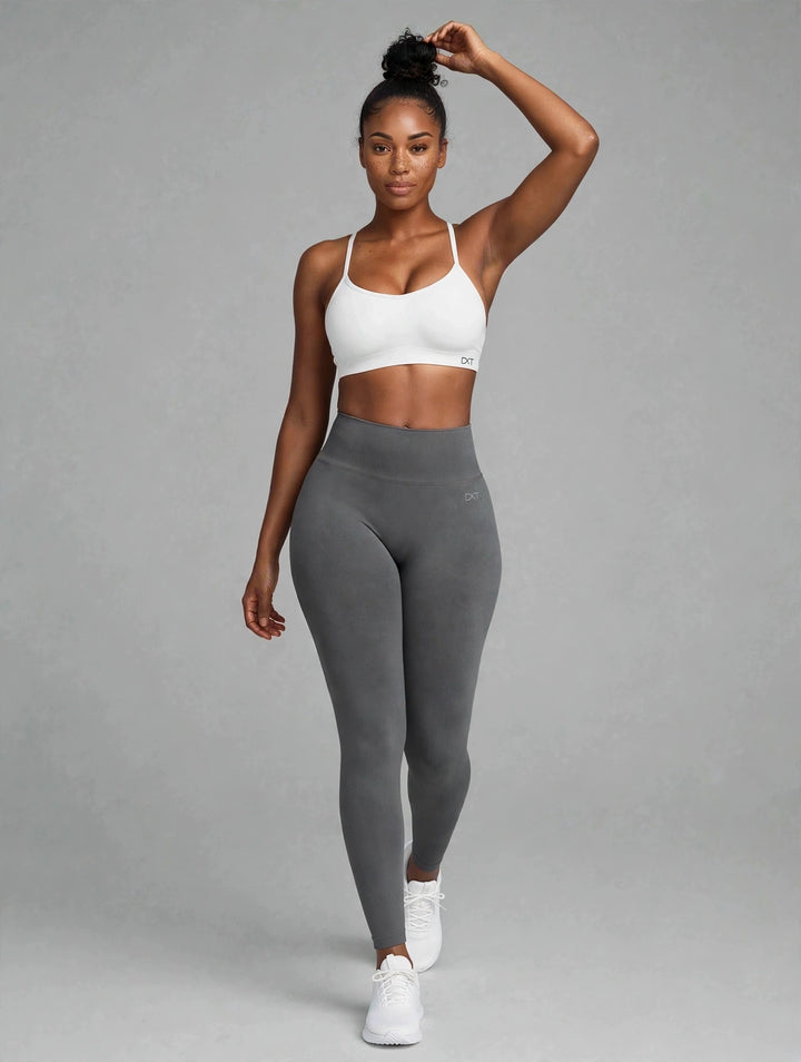 The Strappy Sports Bra White