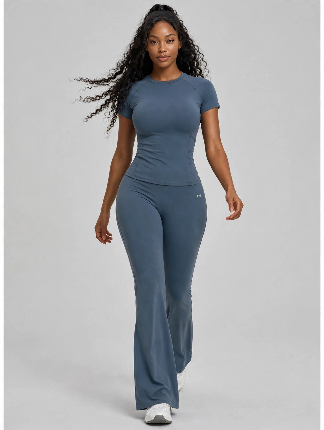 The Studio High Waist Flare Blue