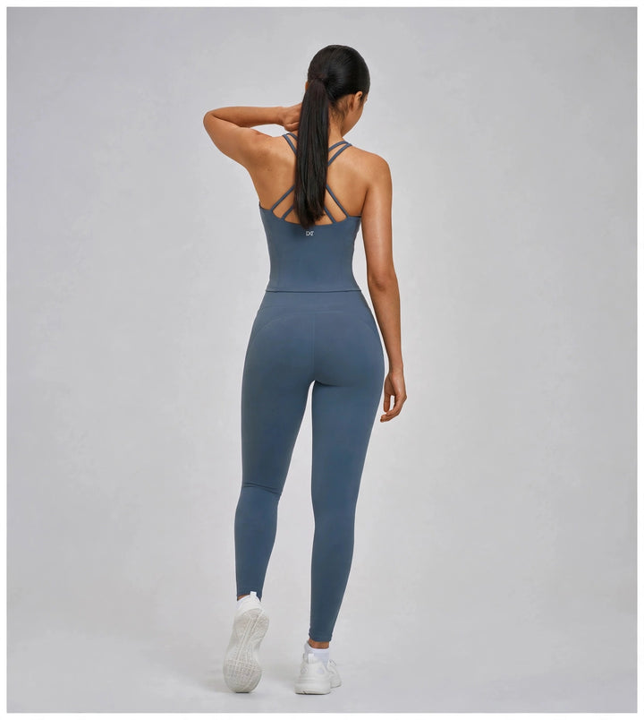The Studio Crossback Tank Blue
