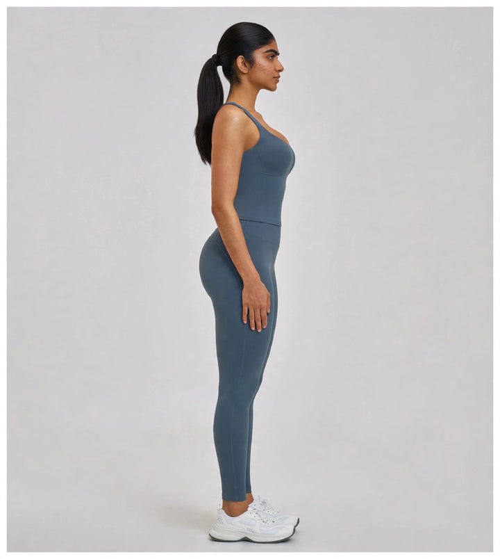 The Studio Crossback Tank Blue